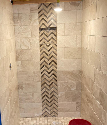 New tiled shower