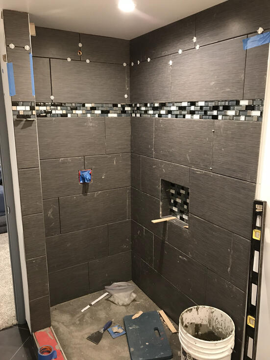Made custom shower pan